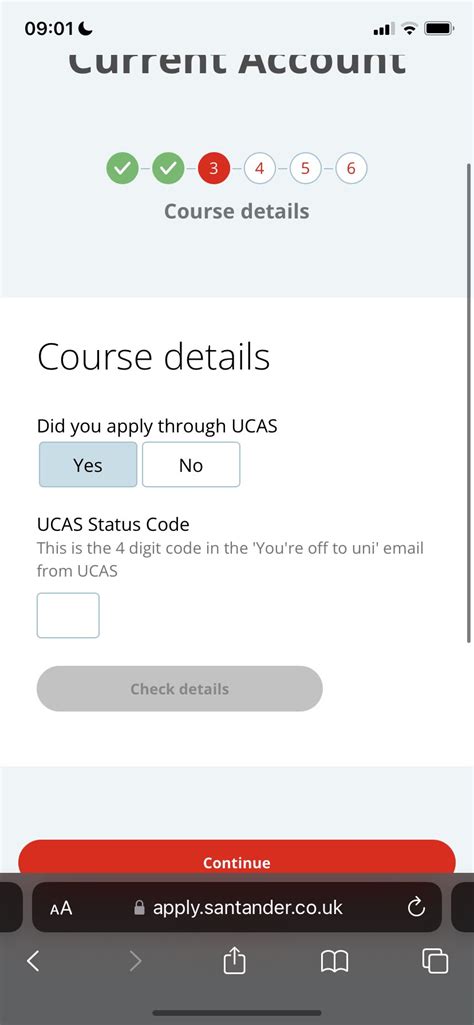 ucas bank account